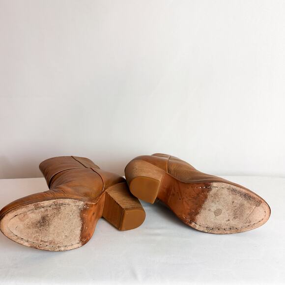 RAG & BONE Newbury Leather Bootie in Cognac Tan Sz. 38.5 - Picture 8 of 8